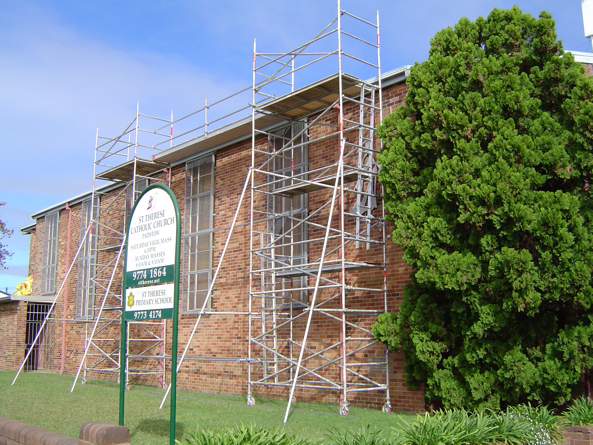 New church roof Photo Album of St Therese Parish, Padstow.